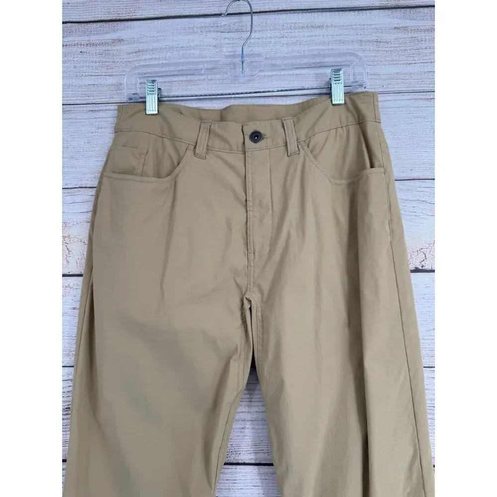 The North Face Sprag 5 Pocket‎ Pants Mens 32 Tan Stretch UPF Moisture Wicking